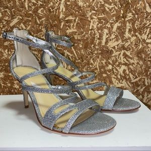 Marc Fisher Silver Strappy Sandals • Size: 8